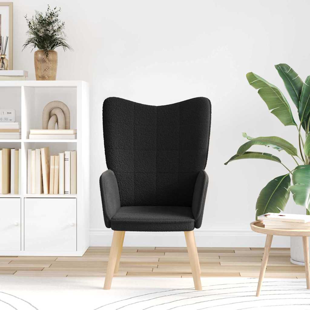 Sessel Schwarz 62 x 67 x 95,5 cm Sherpa-Stoff
