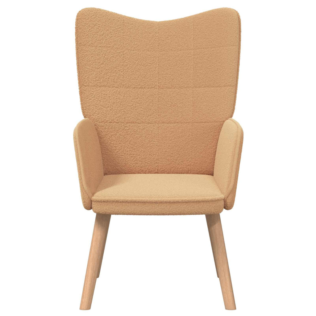 Sessel Beige 62 x 67 x 95,5 cm Sherpa-Stoff