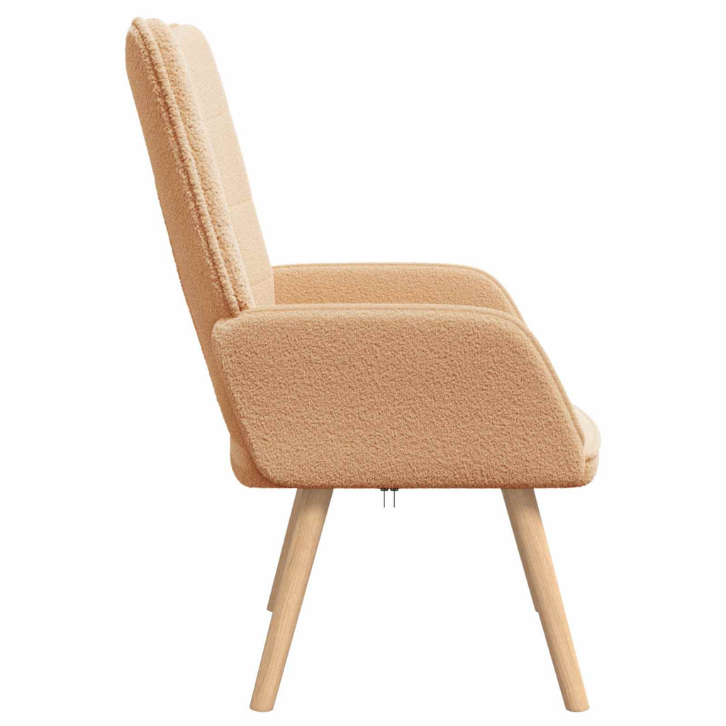Sessel Beige 62 x 67 x 95,5 cm Sherpa-Stoff