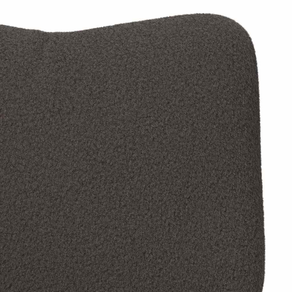 Sessel Dunkelgrau 63 x 67 x 94 cm Schafstoff und Sperrholz