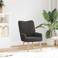 Sessel Dunkelgrau 63 x 67 x 94 cm Schafstoff und Sperrholz
