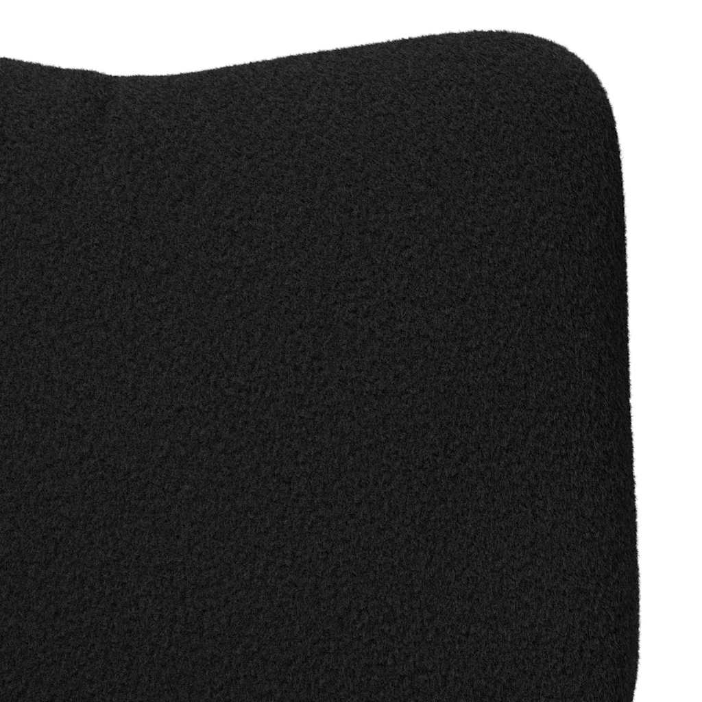 Sessel Schwarz 63 x 67 x 94 cm Schafstoff und Sperrholz
