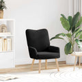 Sessel Schwarz 63 x 67 x 94 cm Schafstoff und Sperrholz