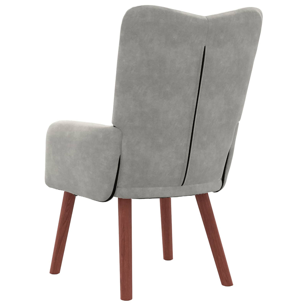Sessel Hellgrau 63 x 67 x 94 cm Samt