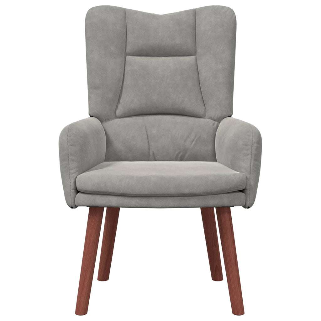 Sessel Hellgrau 63 x 67 x 94 cm Samt
