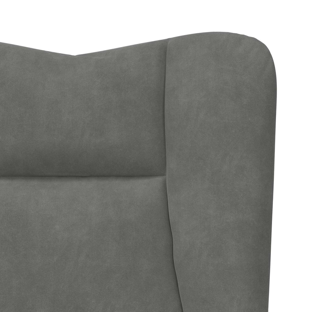 Sessel Dunkelgrau 63 x 67 x 94 cm Samt