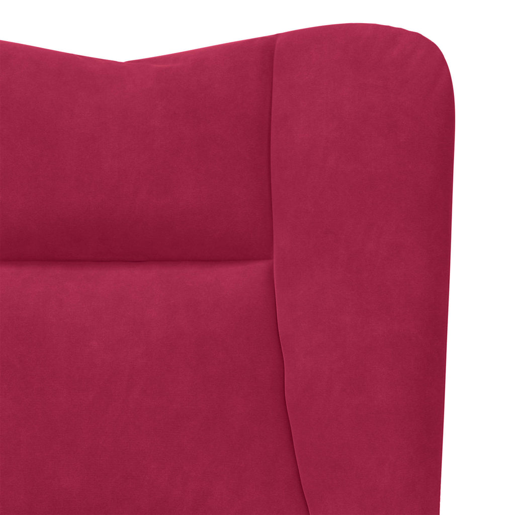 Sessel Weinrot 63 x 67 x 94 cm Samt