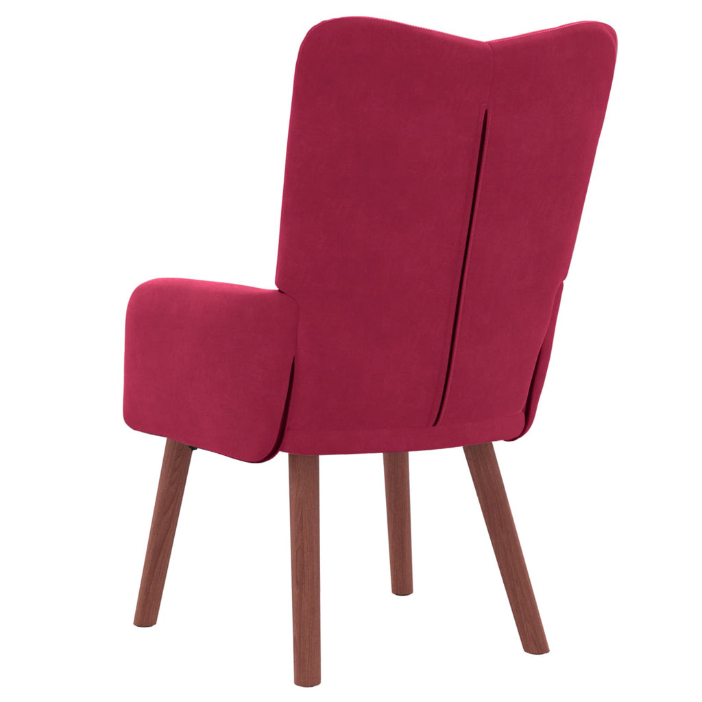 Sessel Weinrot 63 x 67 x 94 cm Samt