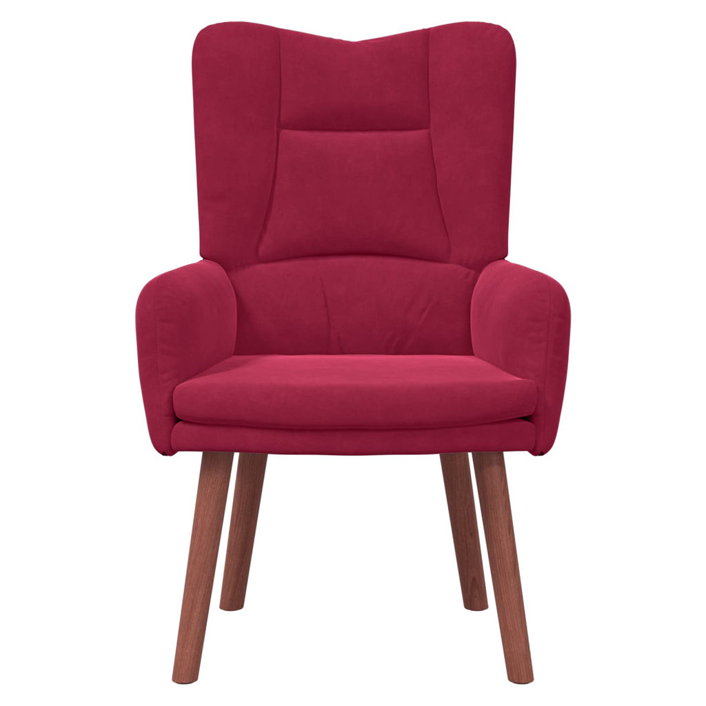 Sessel Weinrot 63 x 67 x 94 cm Samt