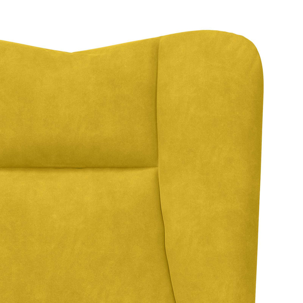 Sessel Gelb 63 x 67 x 94 cm Samt