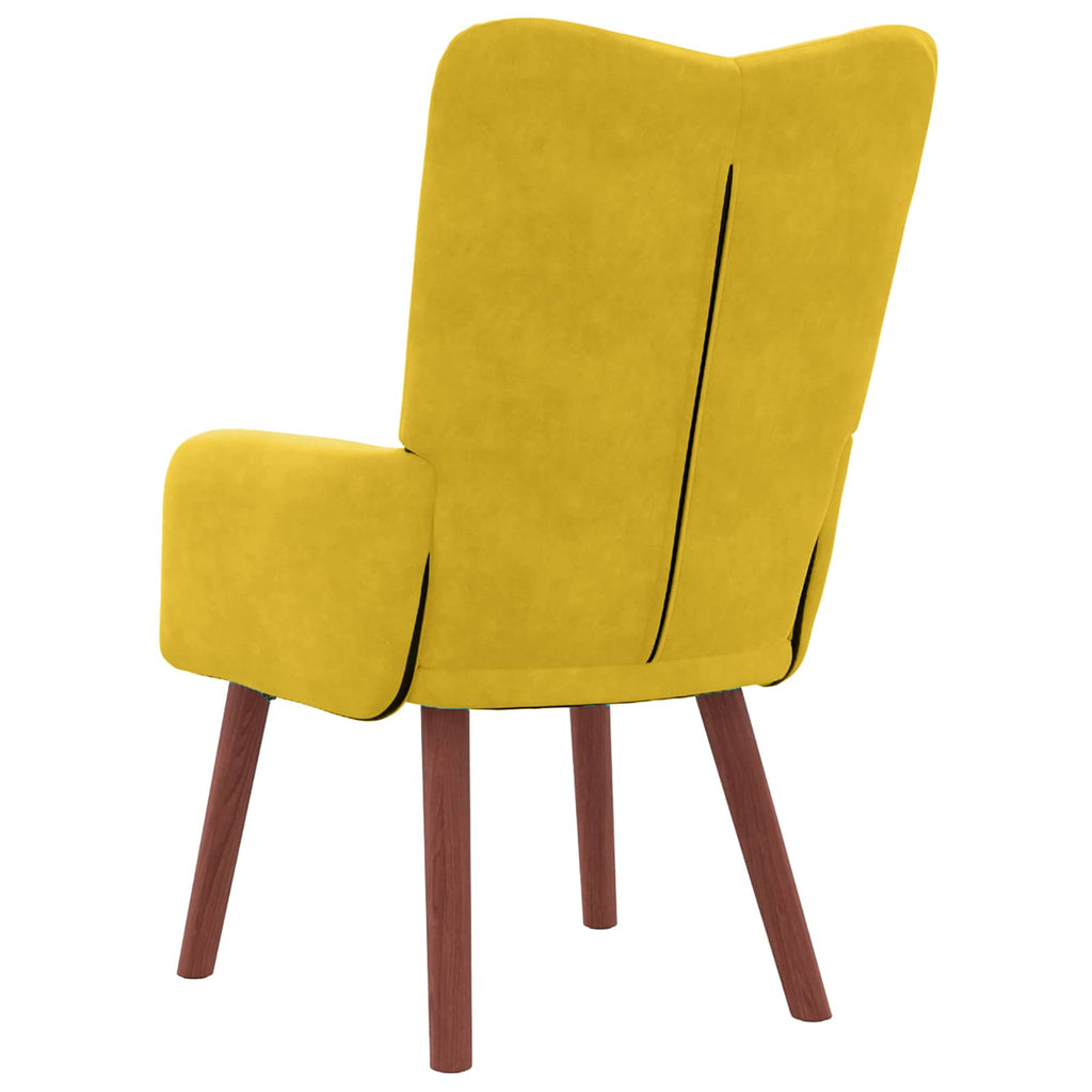 Sessel Gelb 63 x 67 x 94 cm Samt