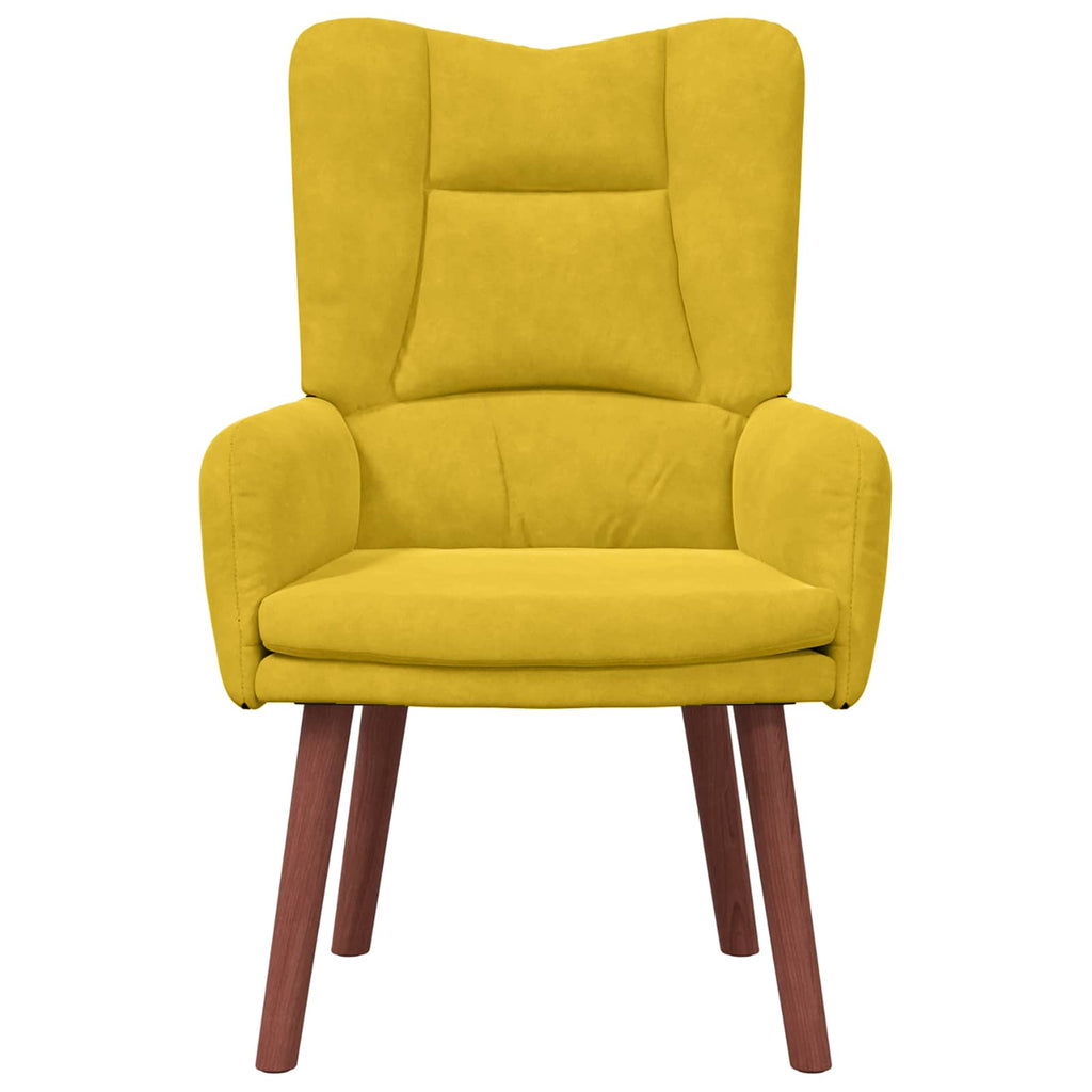 Sessel Gelb 63 x 67 x 94 cm Samt