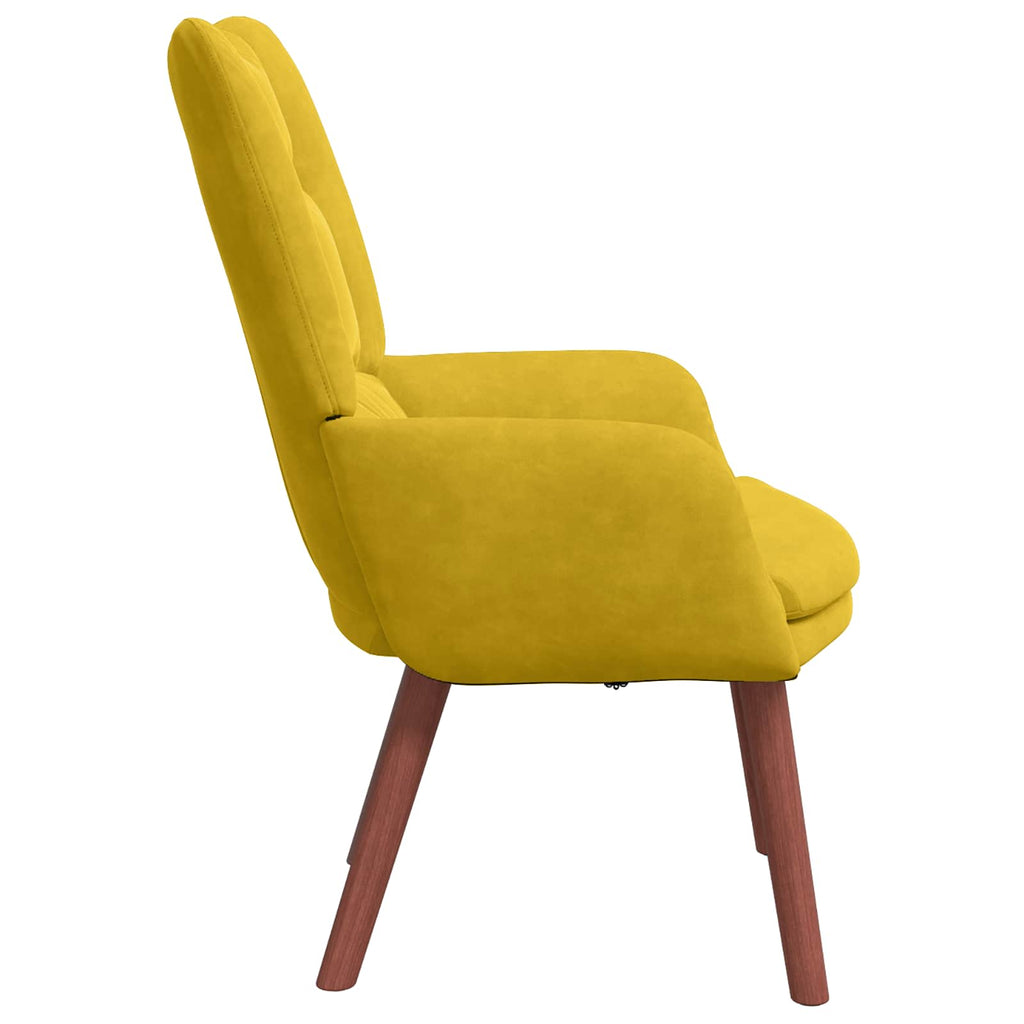 Sessel Gelb 63 x 67 x 94 cm Samt