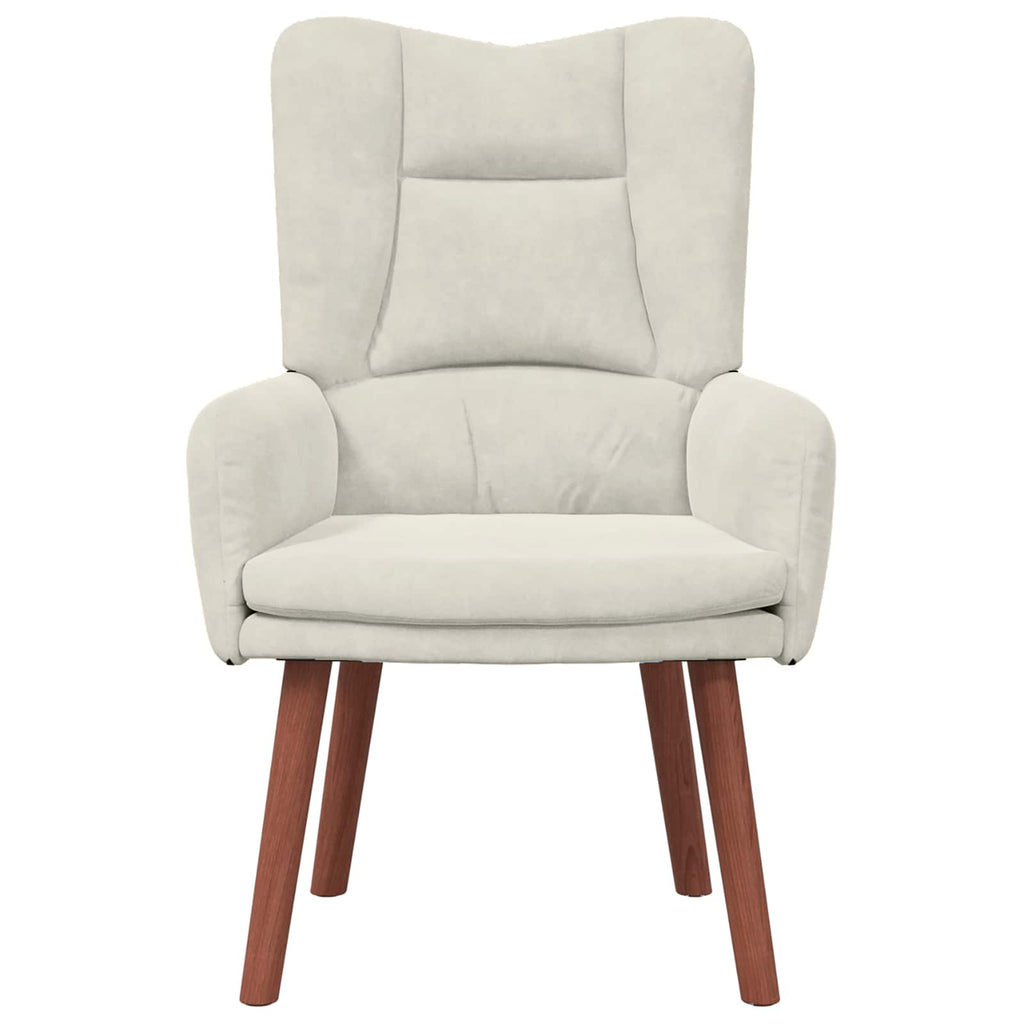 Sessel Creme 63 x 67 x 94 cm Samt