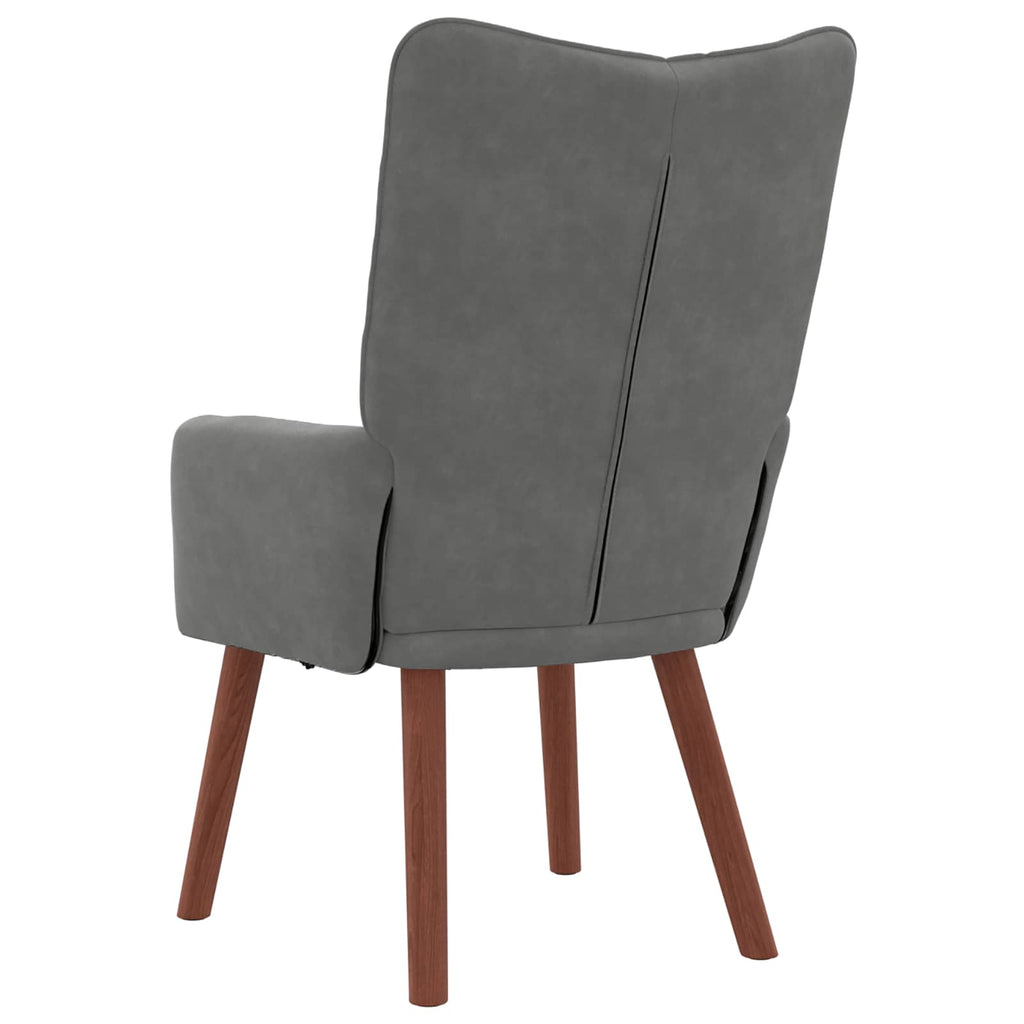 Sessel Dunkelgrau 63 x 67 x 94 cm Samt