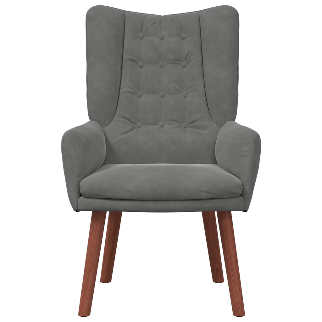 Sessel Dunkelgrau 63 x 67 x 94 cm Samt