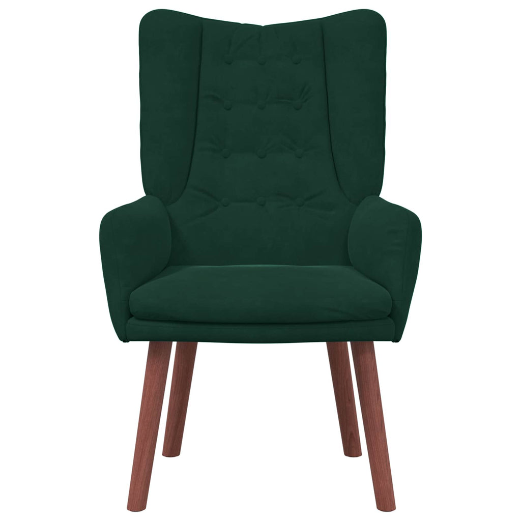 Sessel Dunkelgrün 63 x 67 x 94 cm Samt