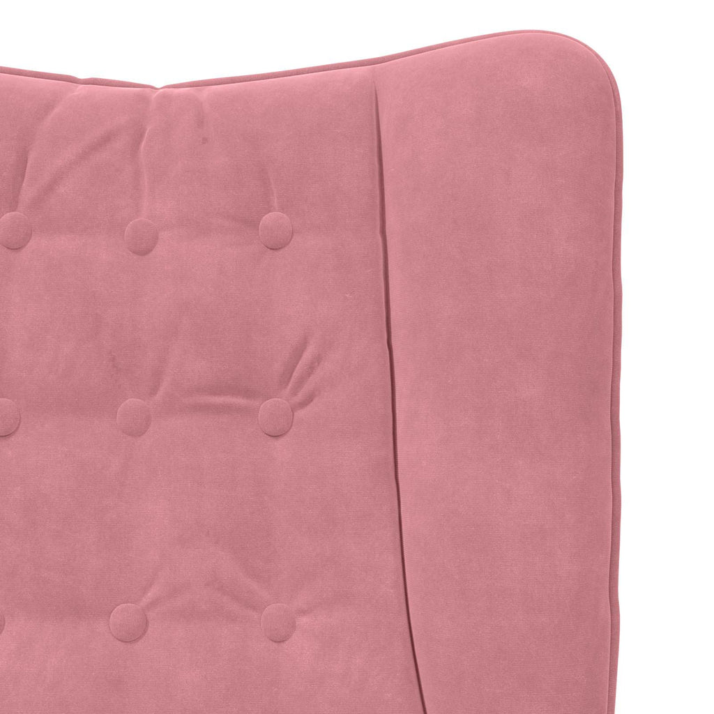 Sessel Rosa 63 x 67 x 94 cm Samt