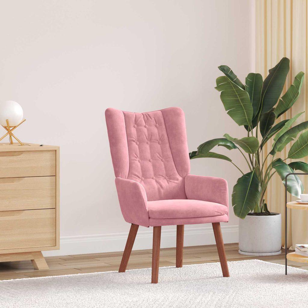 Sessel Rosa 63 x 67 x 94 cm Samt