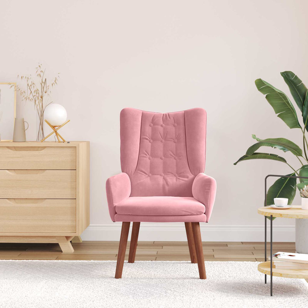 Sessel Rosa 63 x 67 x 94 cm Samt