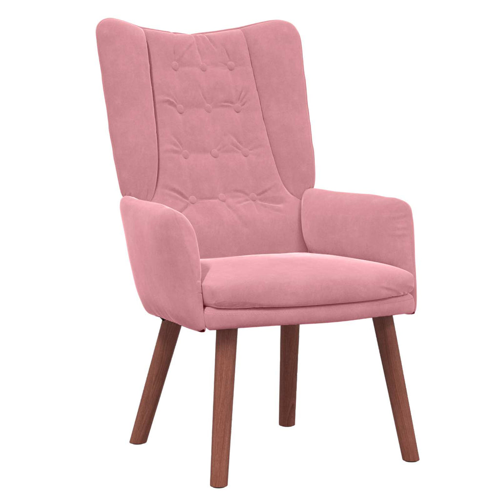 Sessel Rosa 63 x 67 x 94 cm Samt