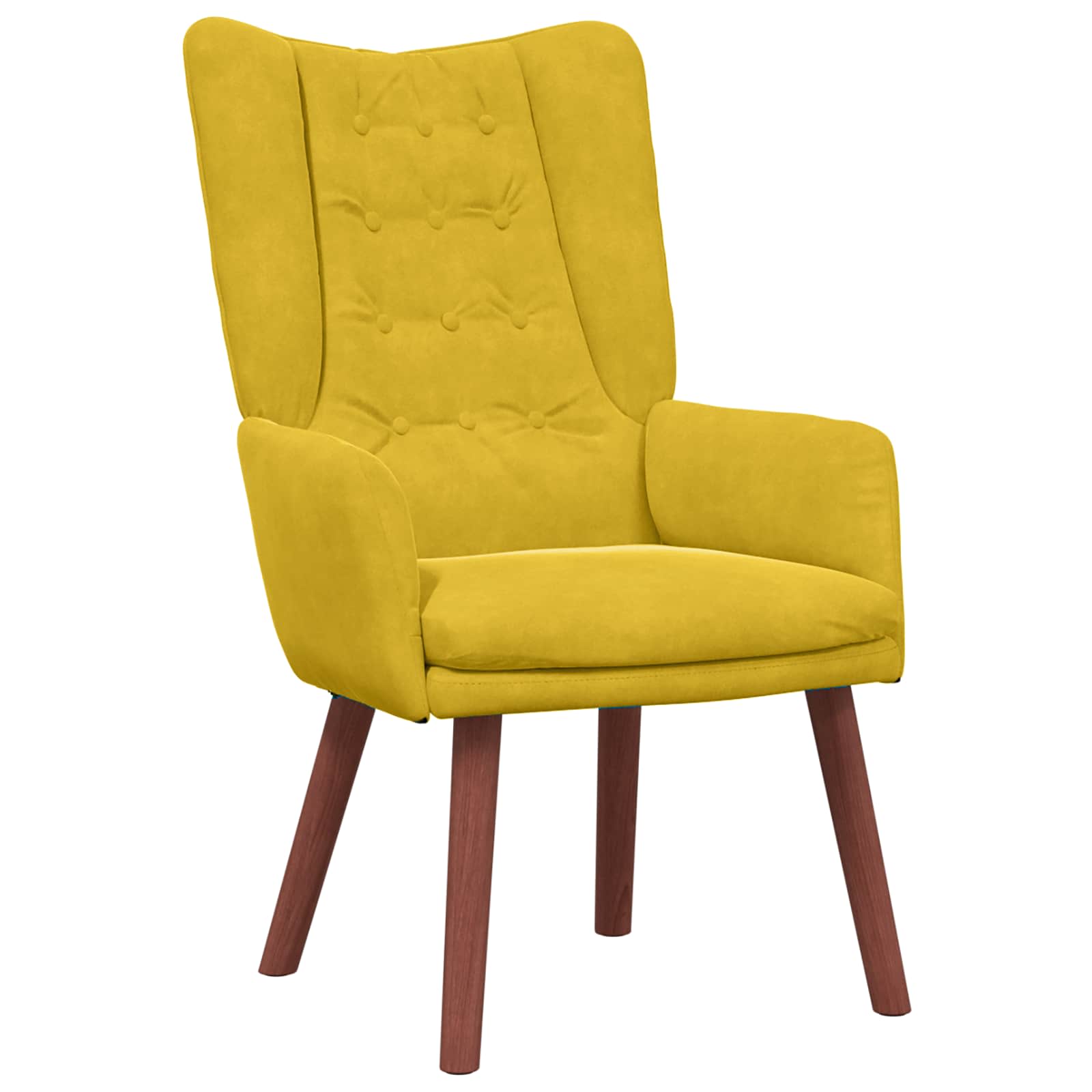Sessel Gelb 63 x 67 x 94 cm Samt