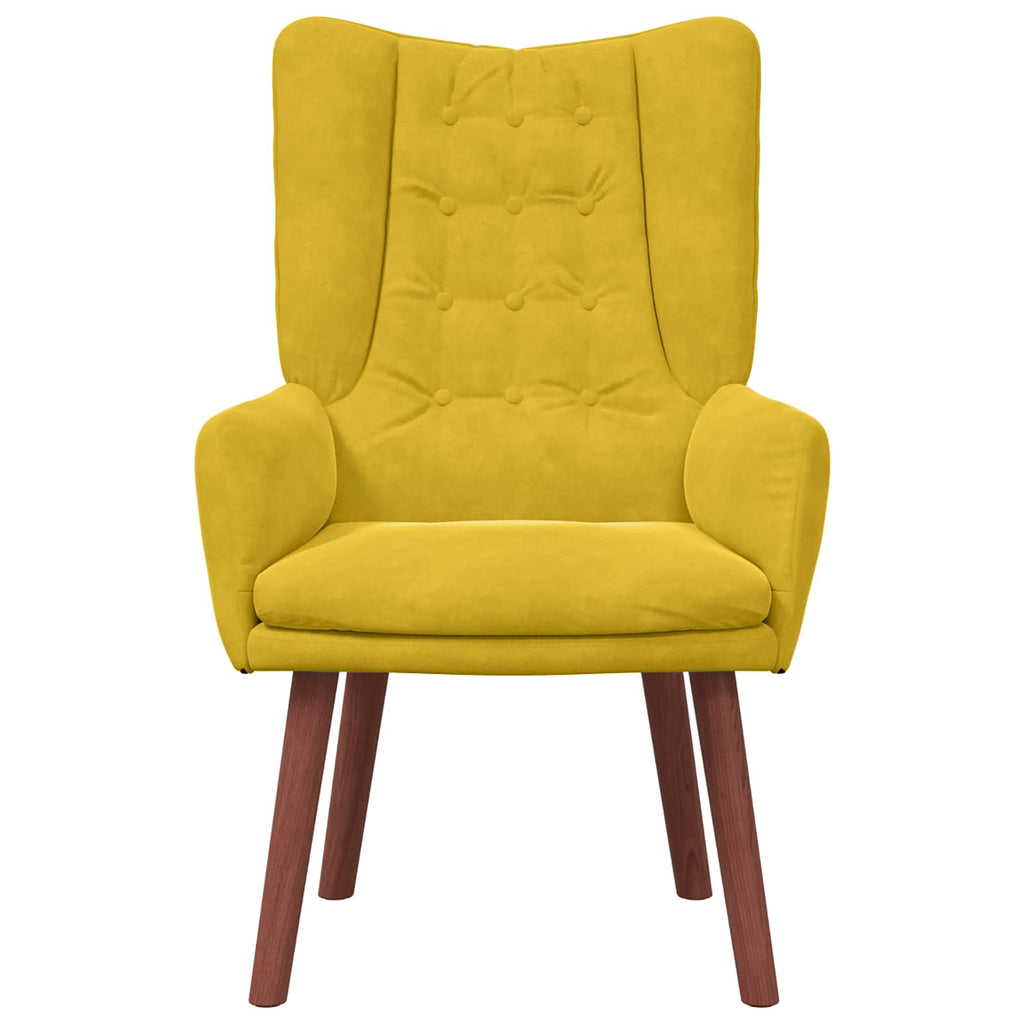 Sessel Gelb 63 x 67 x 94 cm Samt