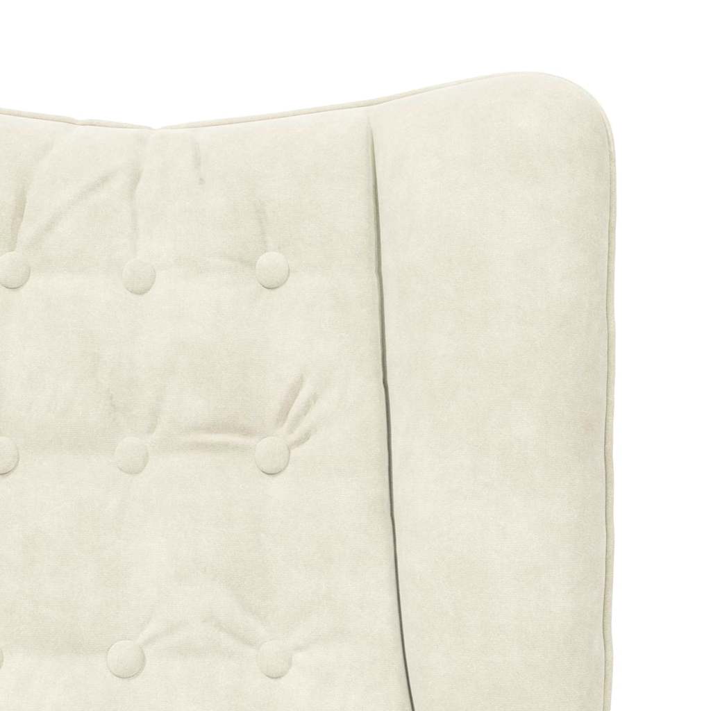 Sessel Creme 63 x 67 x 94 cm Samt