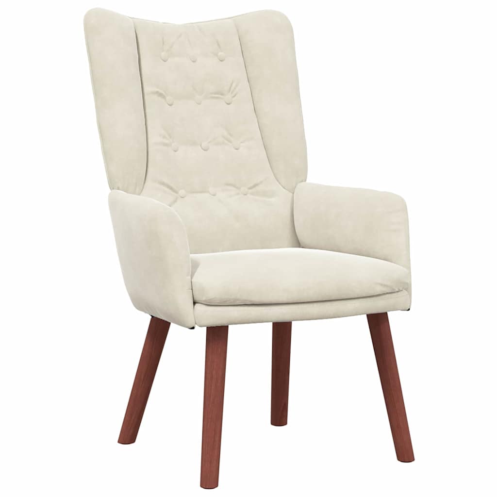 Sessel Creme 63 x 67 x 94 cm Samt