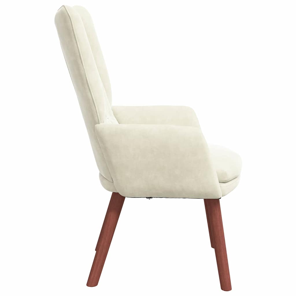 Sessel Creme 63 x 67 x 94 cm Samt