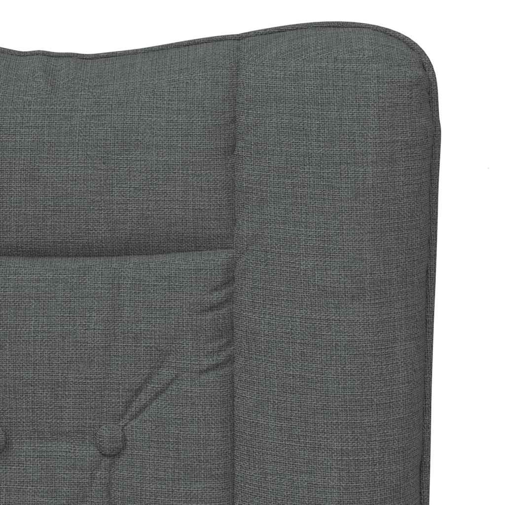 Sessel Dunkelgrau 63 x 67 x 94 cm Stoff und Sperrholz