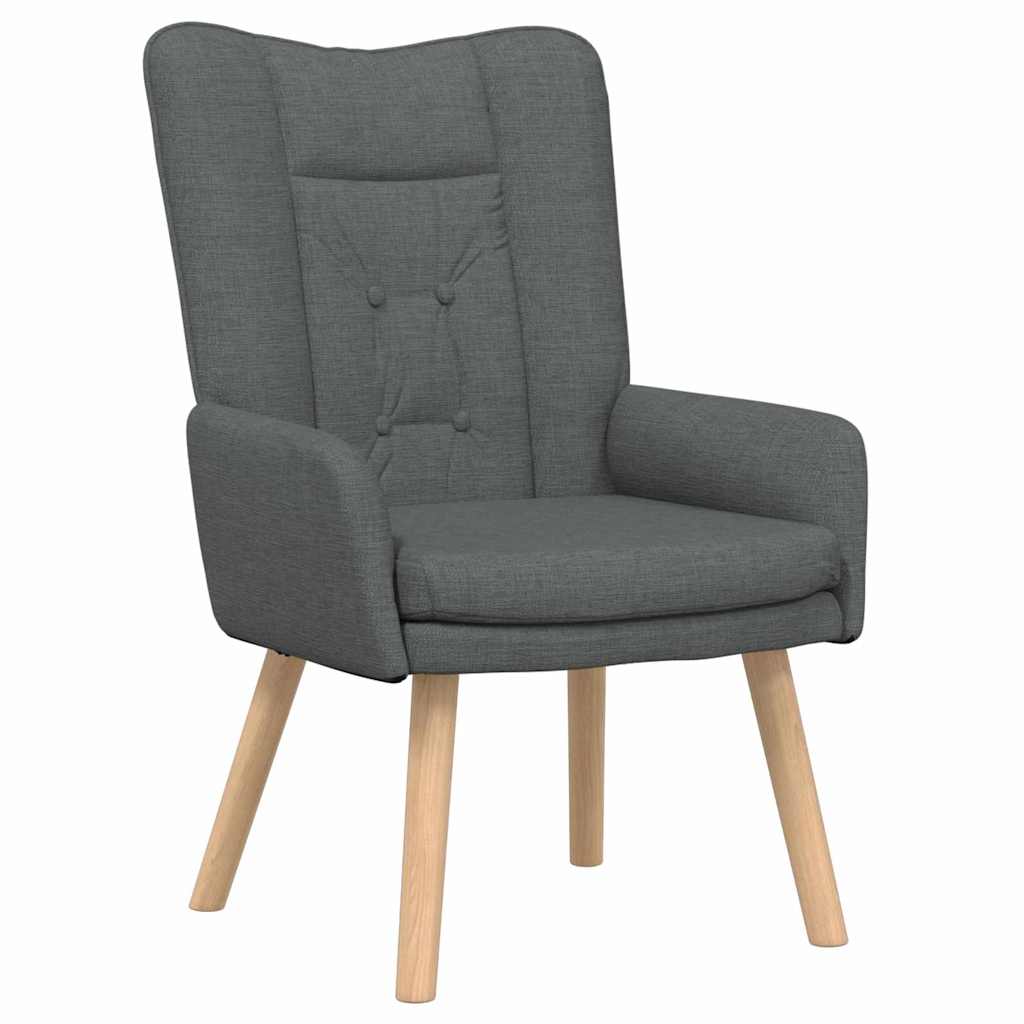 Sessel Dunkelgrau 63 x 67 x 94 cm Stoff und Sperrholz