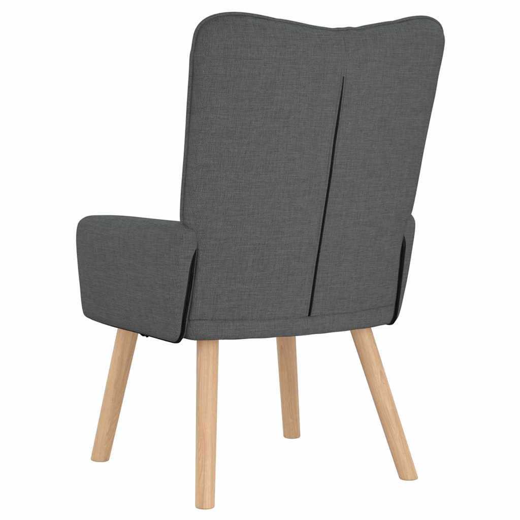 Sessel Dunkelgrau 63 x 67 x 94 cm Stoff und Sperrholz