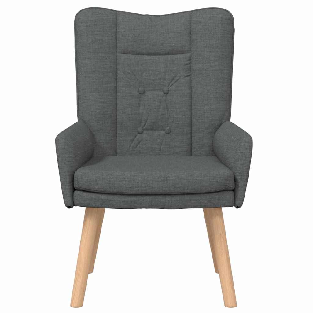 Sessel Dunkelgrau 63 x 67 x 94 cm Stoff und Sperrholz