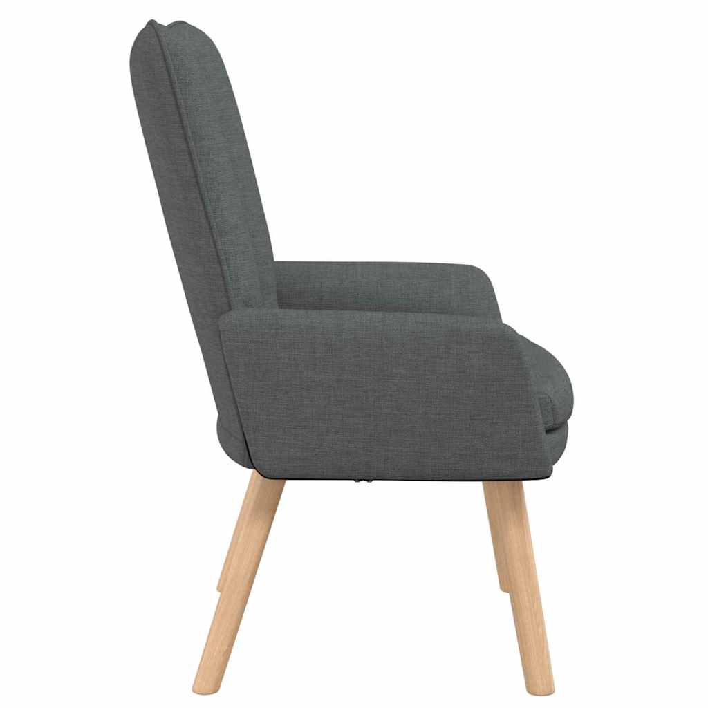 Sessel Dunkelgrau 63 x 67 x 94 cm Stoff und Sperrholz