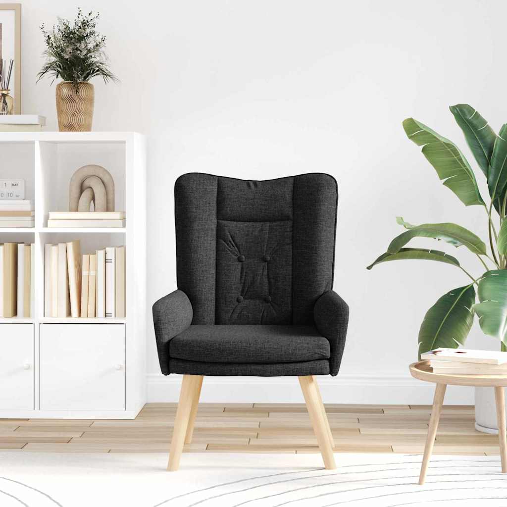 Sessel Schwarz 63 x 67 x 94 cm Stoff und Sperrholz