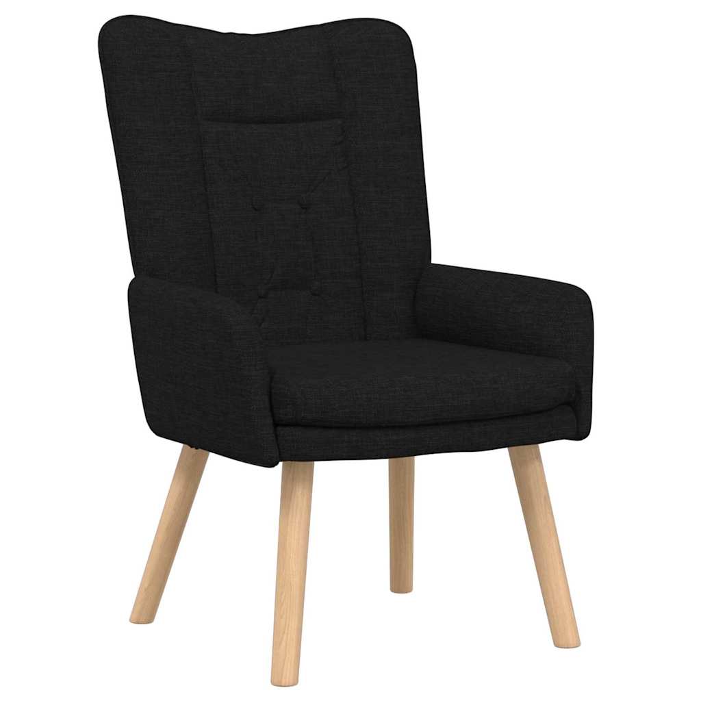 Sessel Schwarz 63 x 67 x 94 cm Stoff und Sperrholz