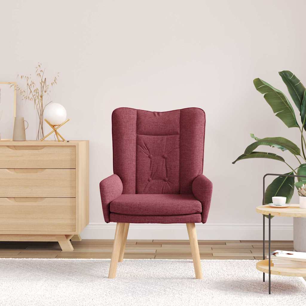 Sessel Weinrot 63 x 67 x 94 cm Stoff und Sperrholz