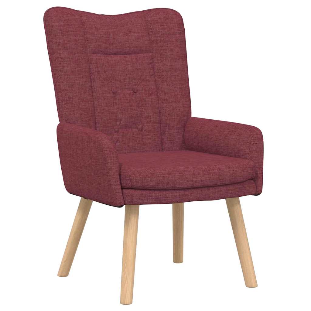 Sessel Weinrot 63 x 67 x 94 cm Stoff und Sperrholz