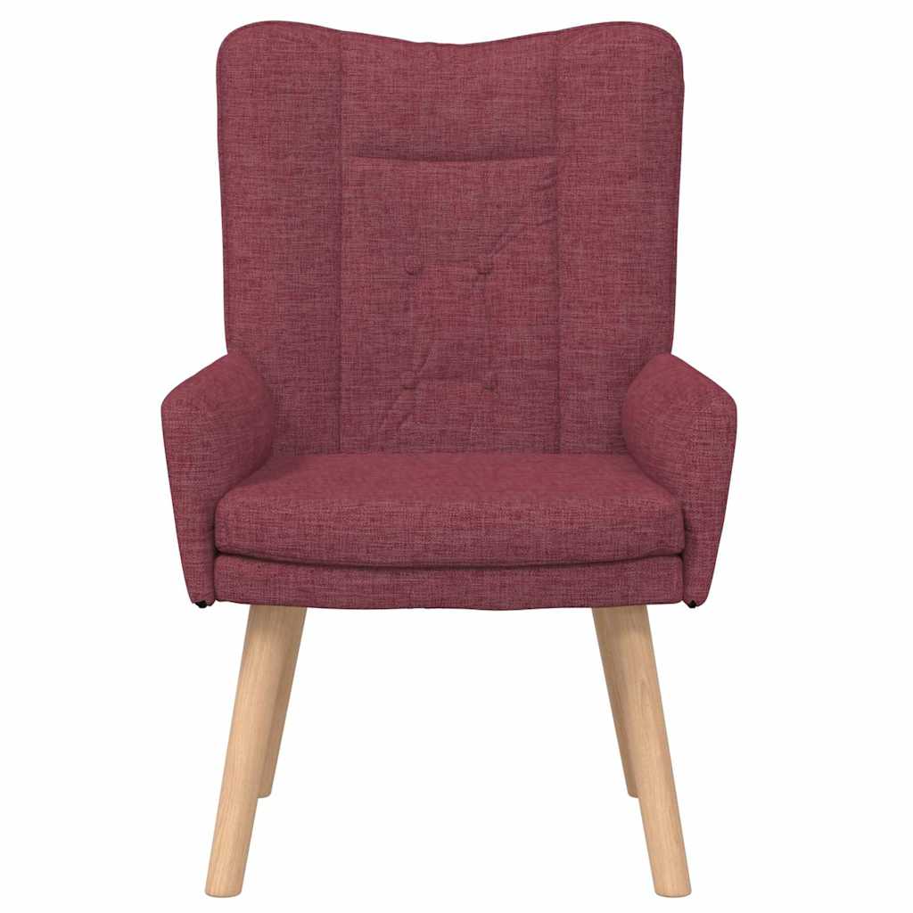 Sessel Weinrot 63 x 67 x 94 cm Stoff und Sperrholz