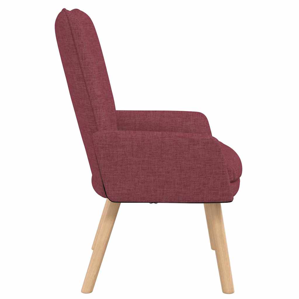 Sessel Weinrot 63 x 67 x 94 cm Stoff und Sperrholz