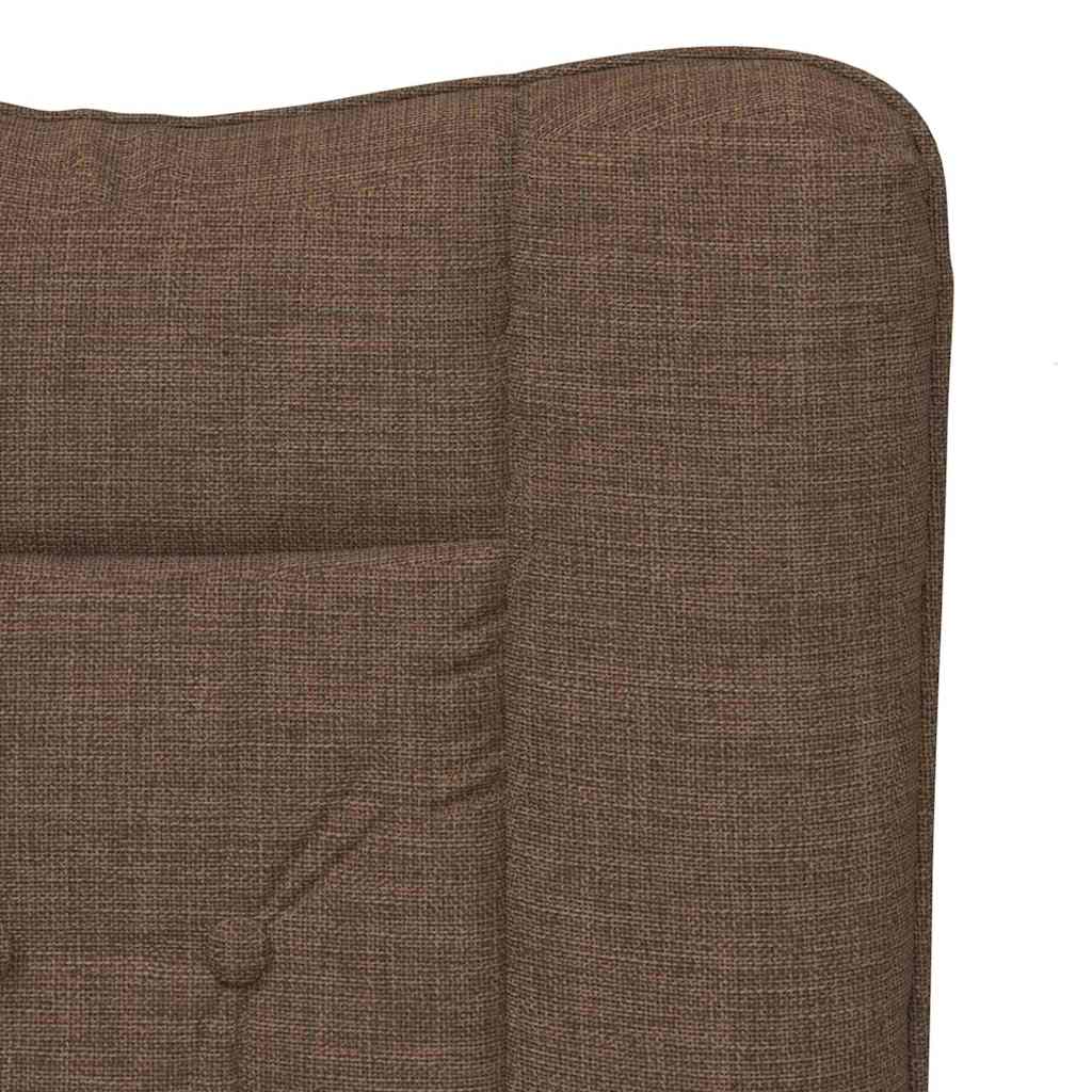 Sessel Braun 63 x 67 x 94 cm Stoff und Sperrholz