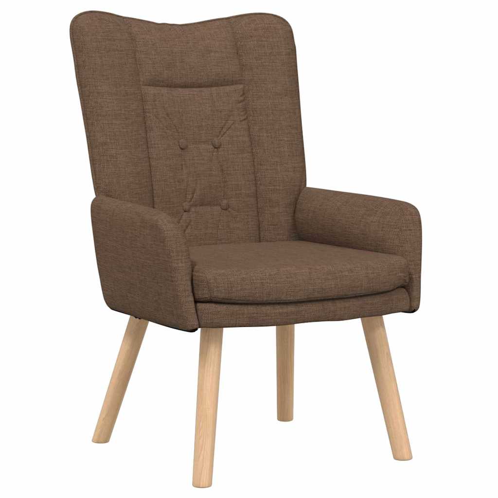 Sessel Braun 63 x 67 x 94 cm Stoff und Sperrholz