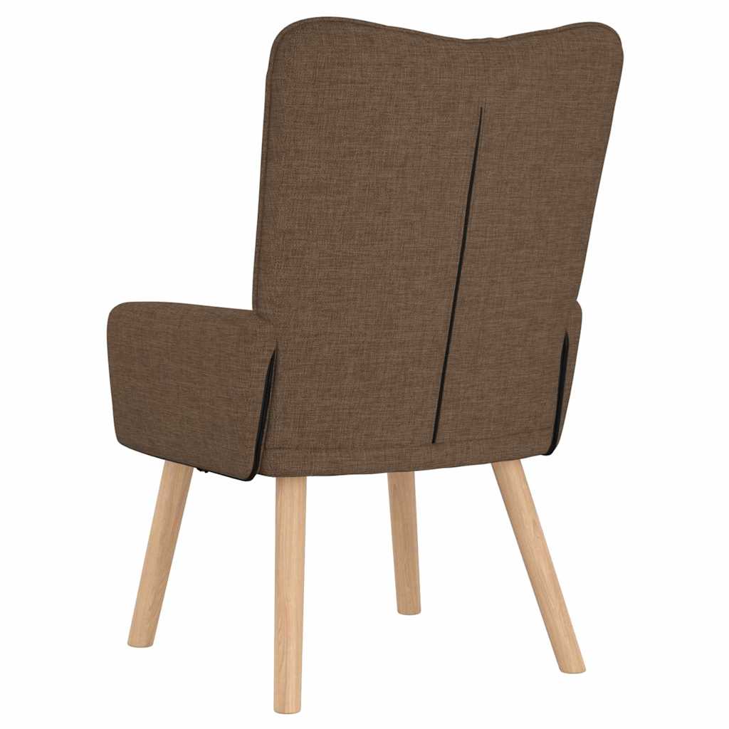 Sessel Braun 63 x 67 x 94 cm Stoff und Sperrholz