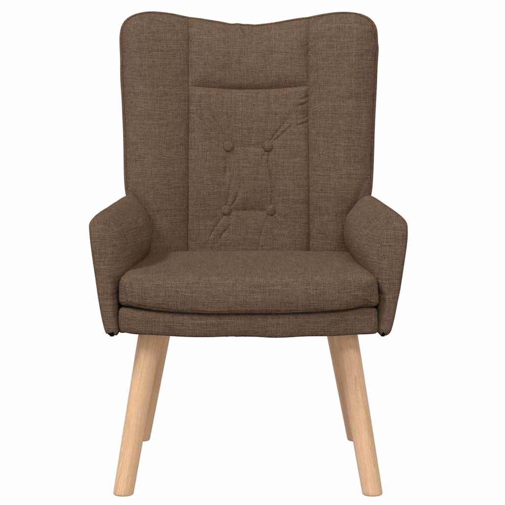 Sessel Braun 63 x 67 x 94 cm Stoff und Sperrholz