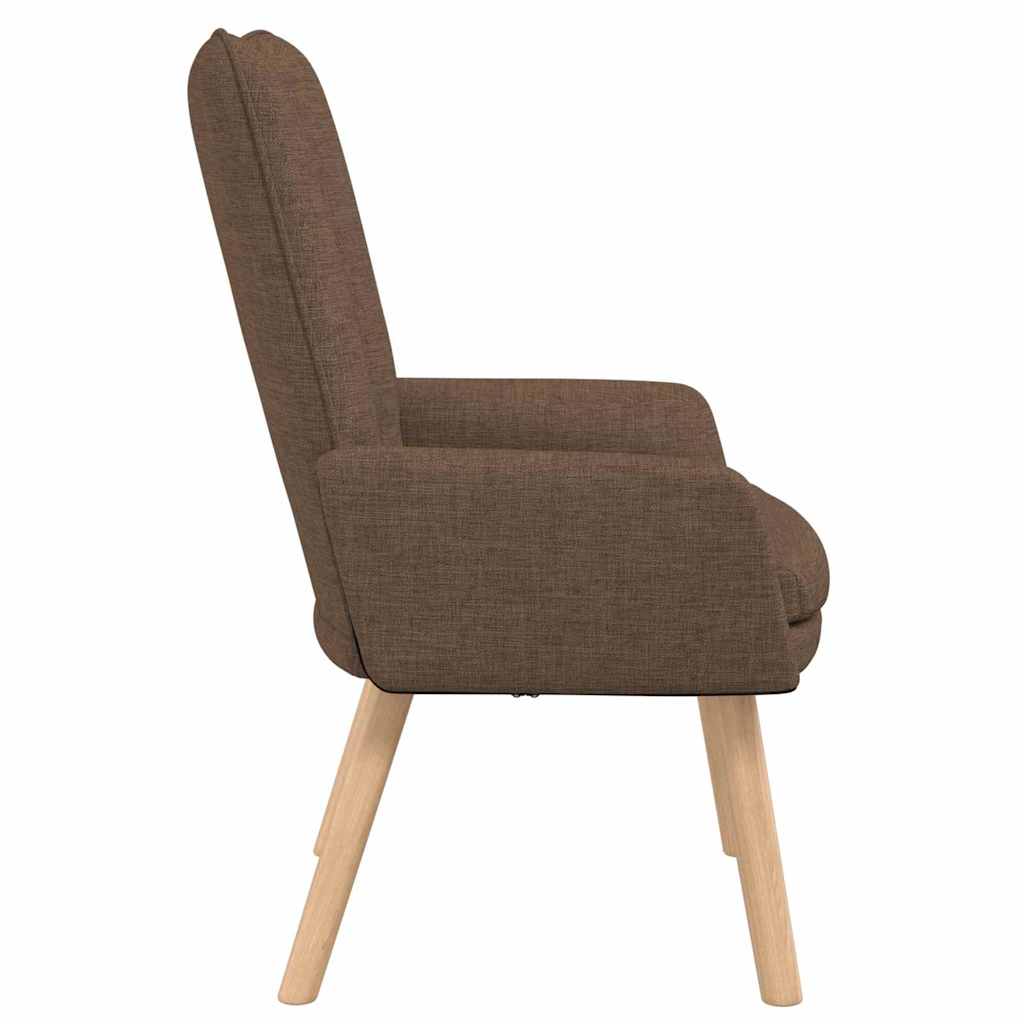 Sessel Braun 63 x 67 x 94 cm Stoff und Sperrholz