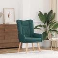 Sessel Dunkelgrün 63 x 67 x 94 cm Stoff und Sperrholz