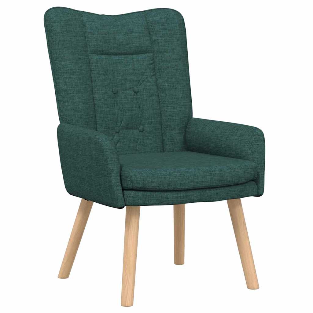 Sessel Dunkelgrün 63 x 67 x 94 cm Stoff und Sperrholz
