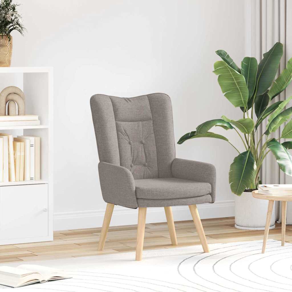 Sessel Taupe 63 x 67 x 94 cm Stoff und Sperrholz