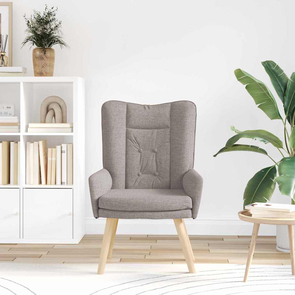 Sessel Taupe 63 x 67 x 94 cm Stoff und Sperrholz